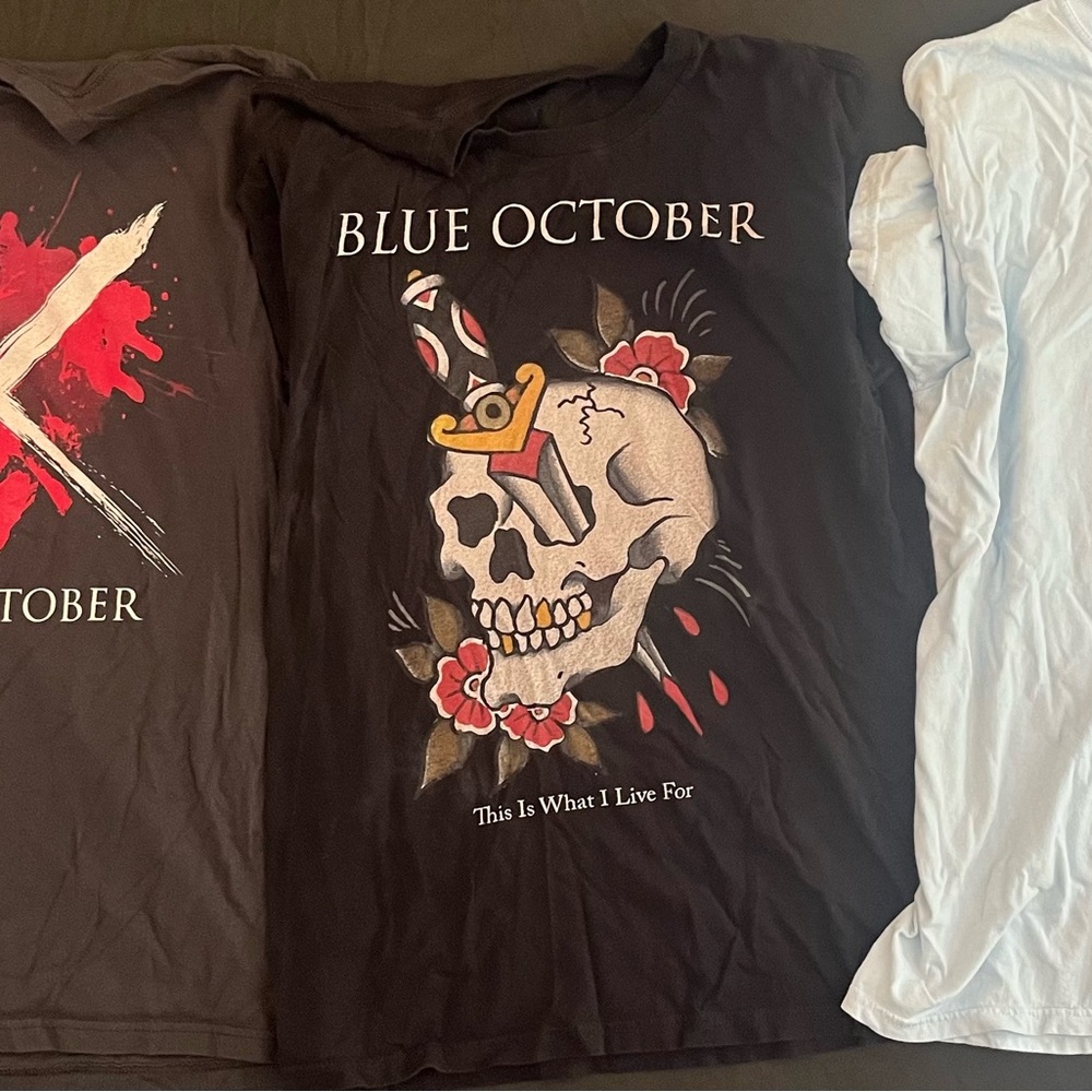 Lot of 19 Blue October t-shirts all Large - Picture 5 of 14